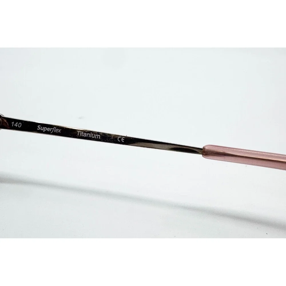 Superflex Eyeglass Frames Womens Rose Gold Titanium SF-1122T 54-18-140